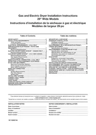 Notice AMANA 4396037RP Sèche-linge