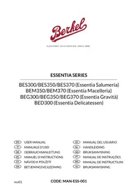 Notice Berkel ESSENTIA GRAVITá BEG370 Trancheuse électrique