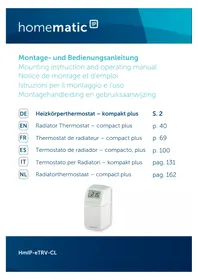 Notice Homematic IP HMIPSWOPL Station Météo