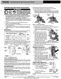 Notice RIDGID 817 Machine-outil