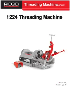 Notice RIDGID 1224 Máquina herramienta