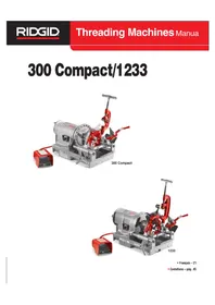 Notice RIDGID 300 COMPACT Machine à fileter