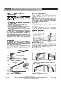 Notice RIDGID 310316M Plieuse de tubes