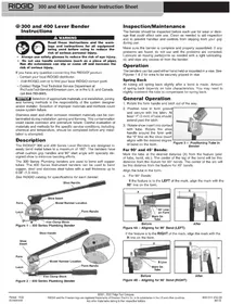 Notice RIDGID 403 Outil de plomberie