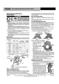 Notice RIDGID 816 Outil de filetage