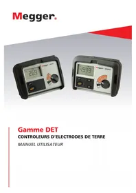 Notice Megger DET3TC équipements de mesure