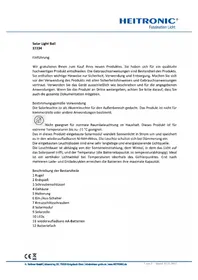 Notice Heitronic 37234 Éclairage