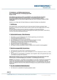 Notice Heitronic 37150 Éclairage
