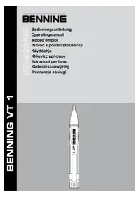 Notice BENNING VT 1 équipements de mesure