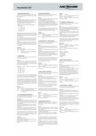 Notice ANSMANN POWERCHECK 1224V équipements de mesure