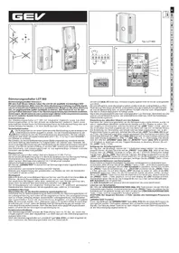 Notice GEV LCT 865 Commutateur
