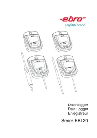 Notice Ebro EBI 20 équipements de mesure
