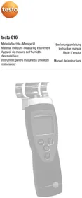 Notice Testo 616 Echipamente de măsurare
