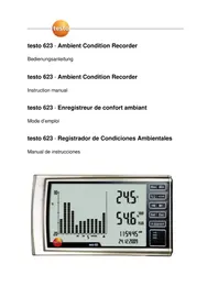 Notice Testo 623 Measuring equipment
