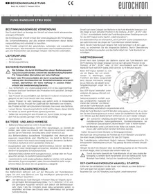 Notice Eurochron EFWU 9000 Horloge