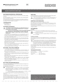 Notice Eurochron A3199 Horloge