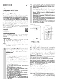 Notice Eurochron EC3521224 Télécommande