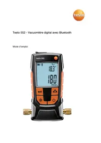 Notice Testo 552 Measuring equipment