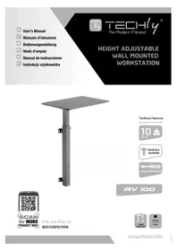 Notice Techly ICAPLW 03 Support mural ajustable