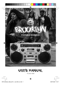 Notice GPO BROOKLYN Lecteur/enregistreur de cd