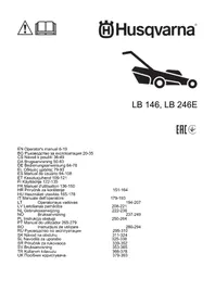 Notice HUSQVARNA LB 246E Elektrinė vejapjovė