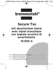 Notice BRENNENSTUHL SECURETEC 19.500A Multipresa