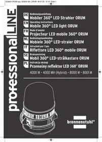 Notice BRENNENSTUHL ORUM 8001 M Projecteur LED