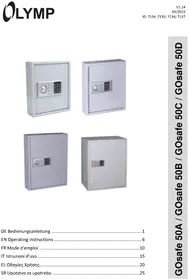 Notice OLYMPIA GOSAFE 50A Coffre-fort