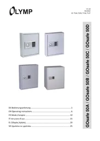 Notice OLYMPIA GOSAFE 50B Coffre-fort