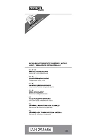 Notice POWERFIX HG03497A Lampe de travail rechargeable