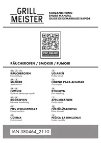 Notice Grillmeister HG08585 Fumoir