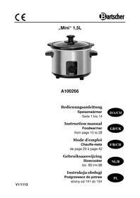 Notice BARTSCHER 900005 Warmhouders