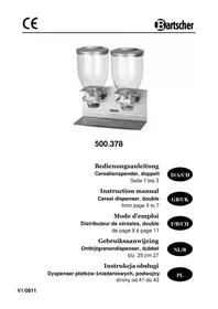 Notice BARTSCHER 500378 Distributeur alimentaire