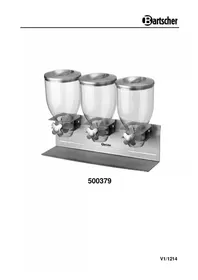 Notice BARTSCHER 500379 Distributeur alimentaire