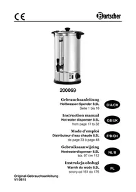 Notice BARTSCHER 200069 Wasserspender
