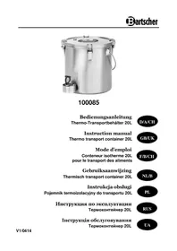 Notice BARTSCHER 100085 Sac