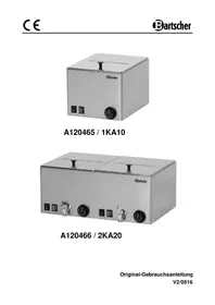 Notice BARTSCHER 1KA10 Warmhouders