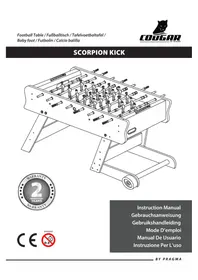 Notice Cougar SCORPION KICK FOLDING FOOTBALL TABLE BLACK Baby-foot