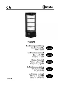 Notice BARTSCHER 700207G Kühlvitrine