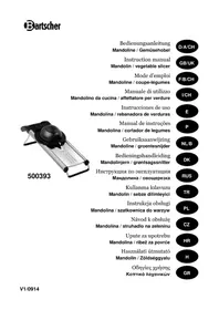Notice BARTSCHER 500393 Szeletelő