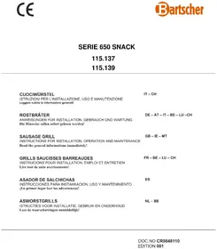BARTSCHER 115137 - Placa de parrilla