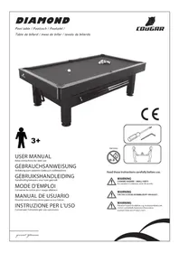 Notice Cougar DIAMOND Table de billard