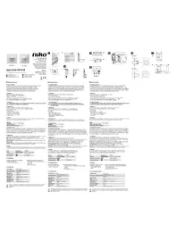 Notice Niko SWISS GARDE 300 UP IR Détecteur de mouvements