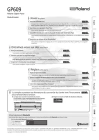 Notice ROLAND GP609 Piano numérique