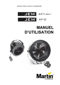 Notice MARTIN JEM AF2 Ventilateur