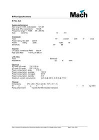 Notice MARTIN M•FLEX S Caisson de basses