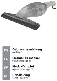 Notice Cleanmaxx 02304 Vacuum Cleaner