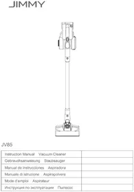 Notice JIMMY JV85 Aspirapolvere