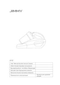 Notice JIMMY ANTIMITE UV JV12 Aspirapolvere