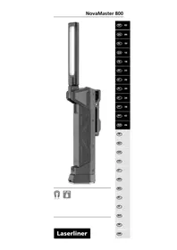 Notice Laserliner NOVAMASTER 800 Lampe de poche